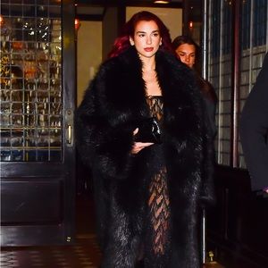 As seen on Dua Lipa New never worn Fur Coat